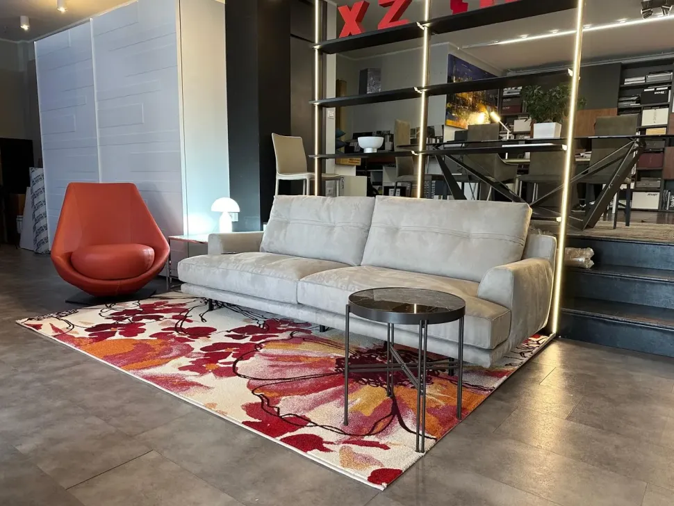 Divano relax tessuto in misto piuma Flex team a prezzo Outlet