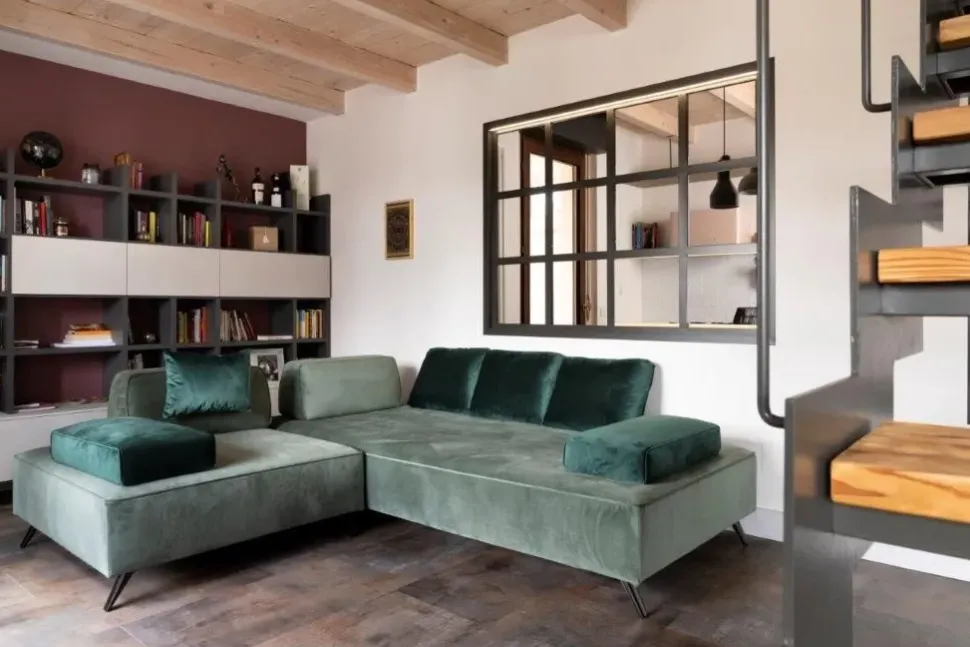 Divano relax Tres Nicoletti home in Tessuto a 3100€