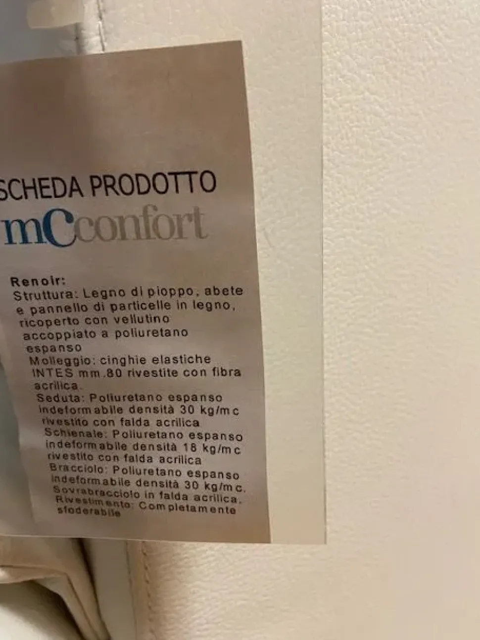 Divano Renoir in Pelle sfoderabile di Artigianale scontato 66%