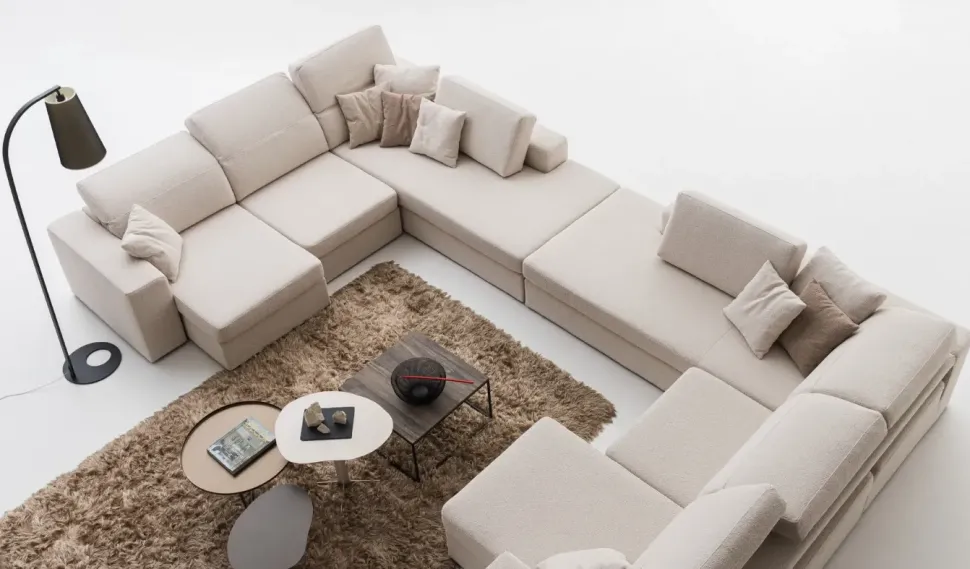 Divano Rotterdam relax in Tessuto sfoderabile di Artigianale scontato 31%