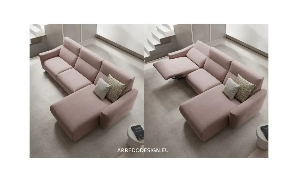 Divano Samuel tessuto in poliuretano Doimo salotti a prezzo scontato