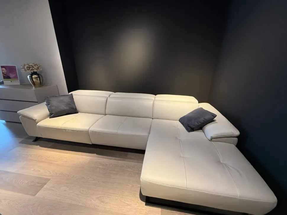 Divano Seneca in Pelle S.b. salotti a prezzo scontato