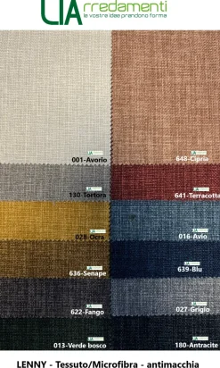 Divano Sophia penisola in Microfibra non sfoderabile  di Egoitaliano scontato 32%