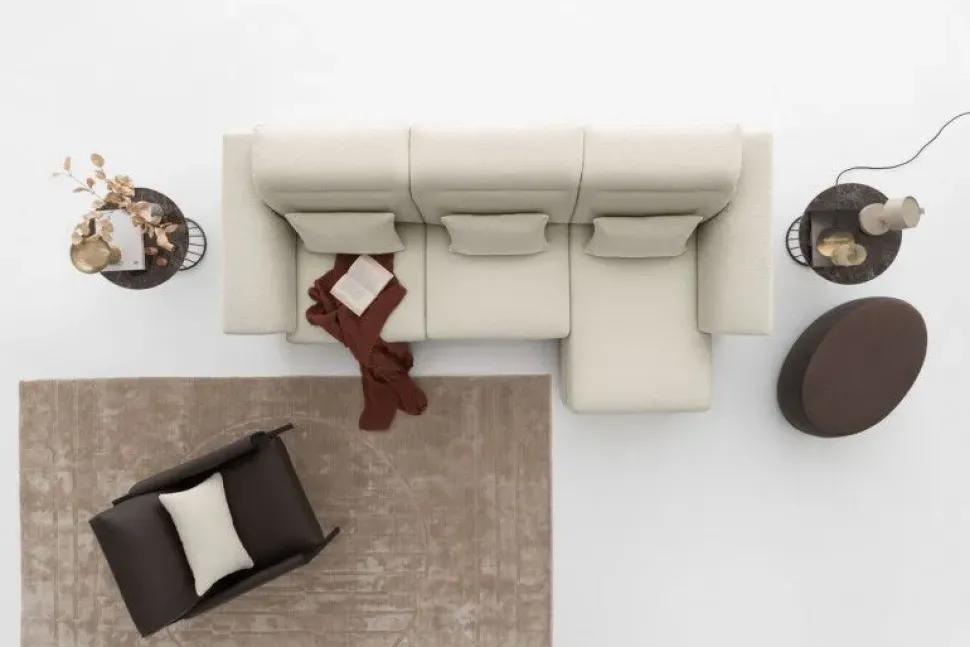 Divano Swan double ali Mottes selection scontato 40%. Outlet!