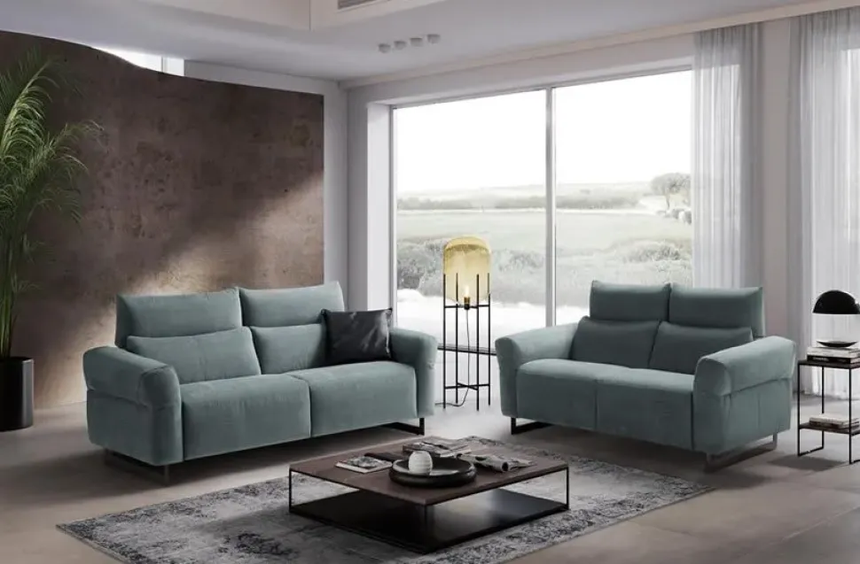 Divano tessuto in poliuretano Max divani a prezzo scontato