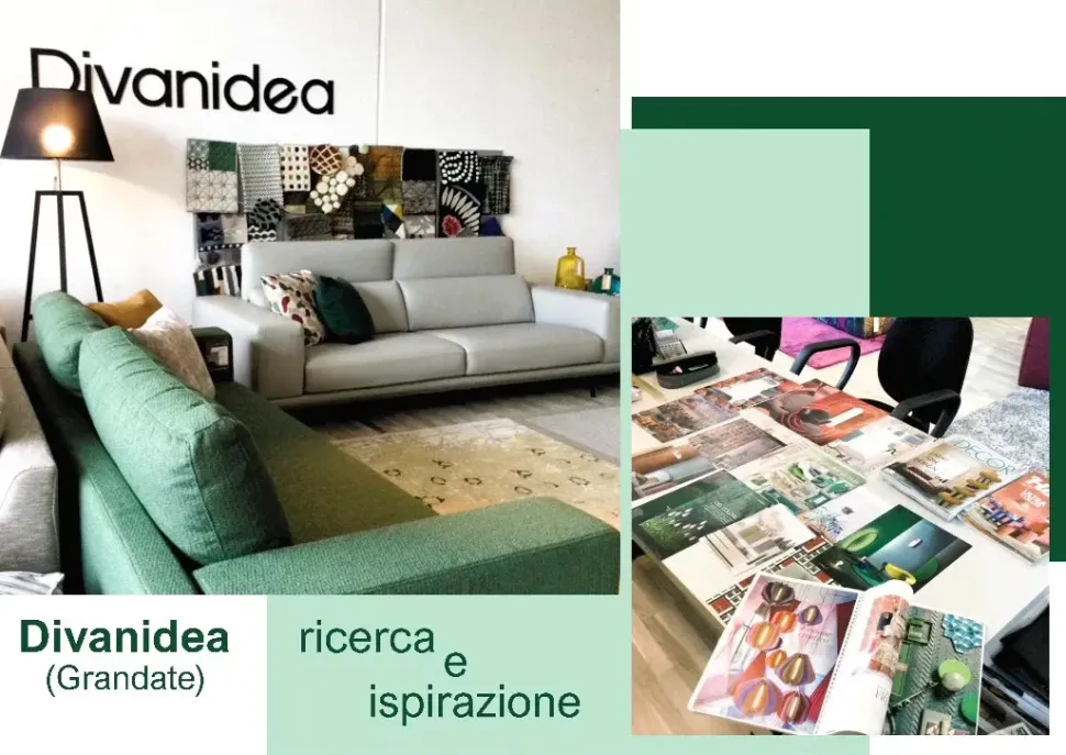 Keaton pelle in poliuretano Divanidea in Offerta Outlet