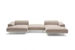 Letto con penisola Limitless Felis in Tessuto a 4388€