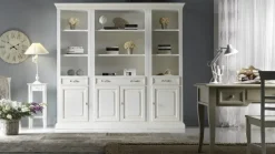 Libreria Artigianale in legno a prezzo Outlet: scopri Libreria componibile country scontata del 35%