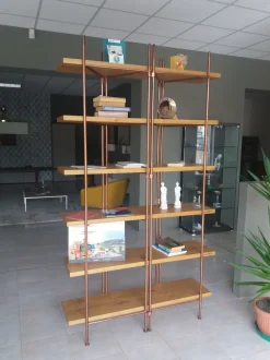 Libreria Barel in metallo in Offerta Outlet: scopri Dalton