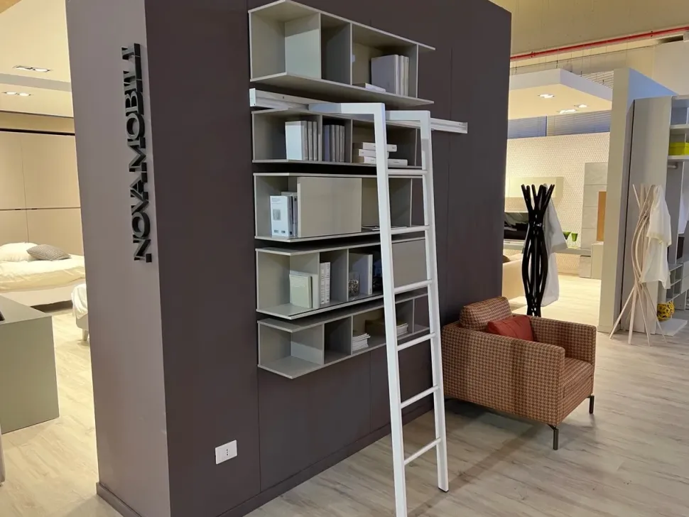 Libreria Butterfly in stile design di Novamobili in OFFERTA OUTLET