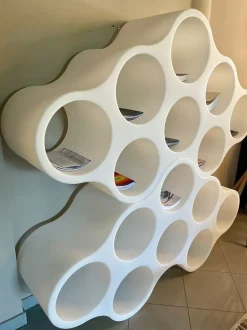 Libreria Cappellini in laccato opaco scontata -23%: scopri Cloud