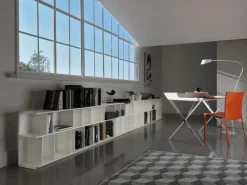 Libreria Cattelan italia in laccato lucido scontata -0%: scopri Wally