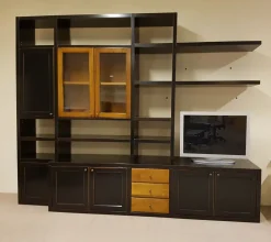 Libreria EKOS LEGNO LACCATO MOKA CONSUMATO DI DECOR (LEGEND)