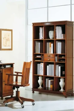 Libreria F602 stile classico di Falegnameria italiana scontata