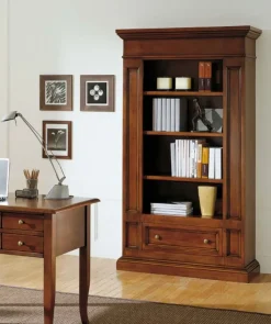 Libreria Falegnameria italiana in legno scontata -50%: scopri F637