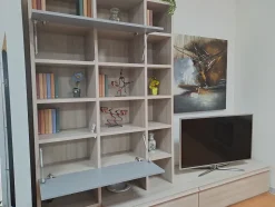 Libreria Giessegi in laminato materico a prezzo scontato: scopri Composizione 155