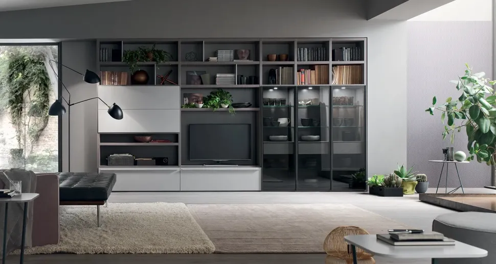 Libreria in melamminico stile moderno Sa 1576 Maronese