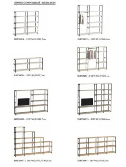 Libreria Iron stile moderno di Zg mobili scontata del 40%