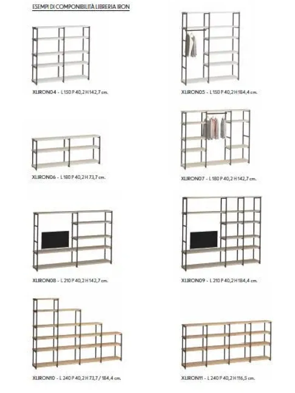 Libreria Iron stile moderno di Zg mobili scontata del 40%