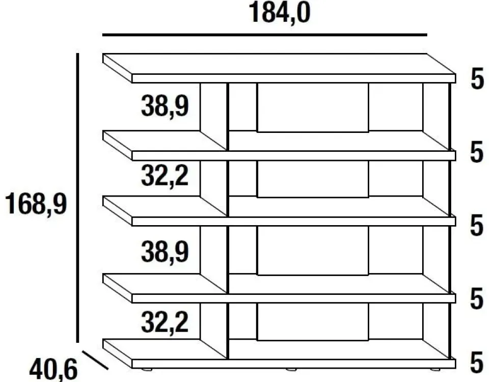 Libreria Lago in laccato opaco scontata -21%: scopri Libreria air 0535
