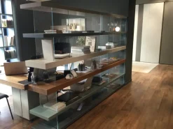 Libreria Lago in laccato opaco a prezzo Outlet: scopri Air libreria