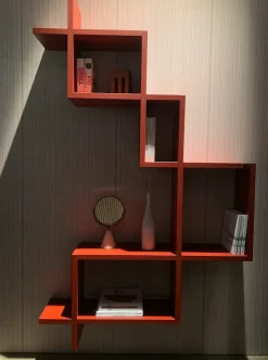 Libreria Lagolinea rubino in stile design di Lago in OFFERTA OUTLET