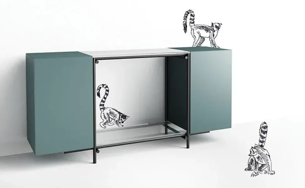 Libreria Libra Minotti in OFFERTA OUTLET. Design italiano!