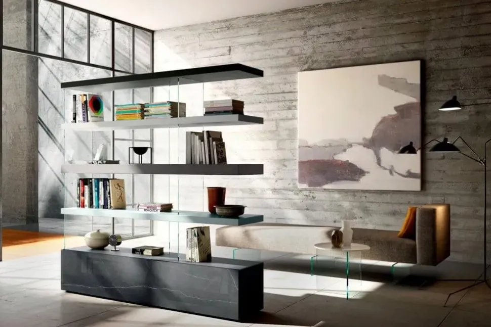 Libreria Libreria air 0641 Lago in stile design a prezzi outlet