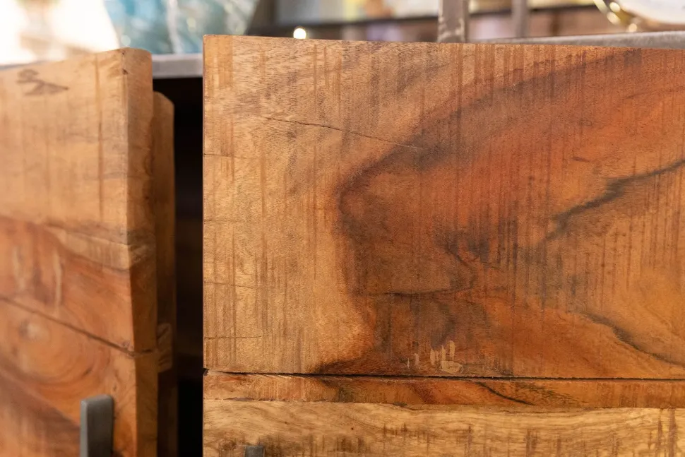 Libreria Libreria con contenitore e cassetti in legno massello in stile design di Artigianale in OFFERTA OUTLET