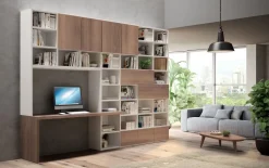 Libreria Living 568 stile moderno di Giessegi scontata