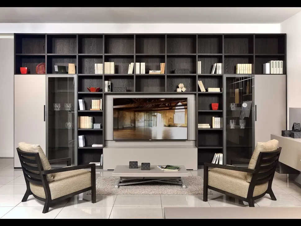 Libreria Living mod.delo Fratelli elli in stile moderno a prezzi outlet