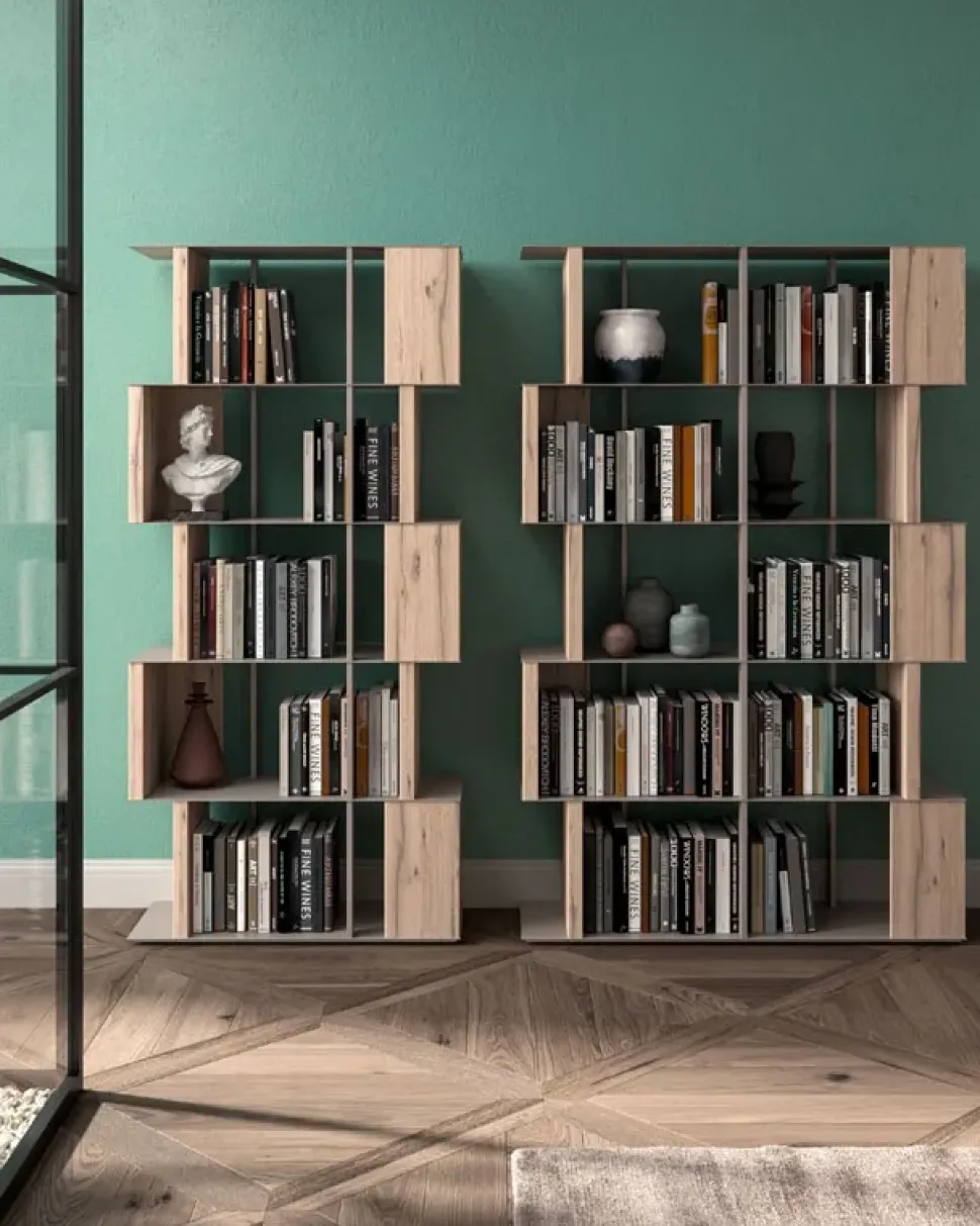 Libreria Manga in stile moderno di Ozzio in OFFERTA OUTLET affrettati