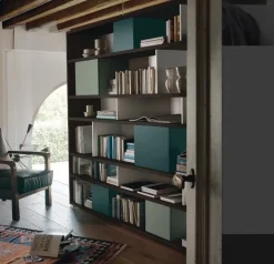 Libreria M6c85 stile design di Sangiacomo in offerta