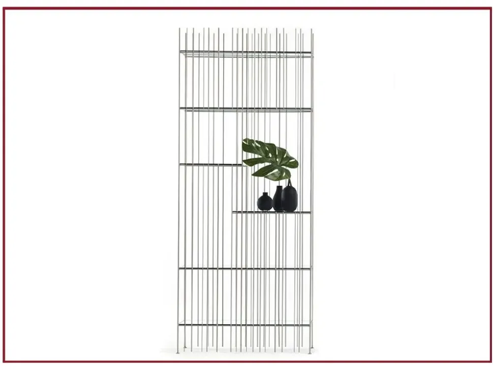 Libreria Metrica titanio Mogg in stile design in offerta