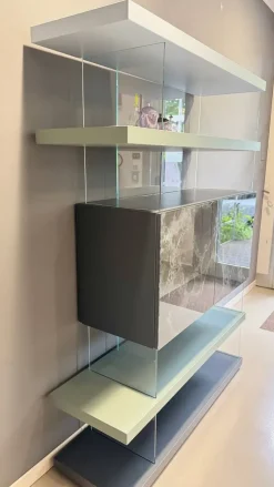 Libreria modello Air bifacciale di Lago a prezzo scontato
