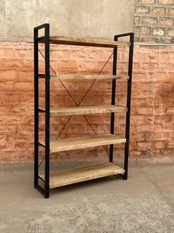 Libreria modello Libreria industrial 5 ripiani  di Outlet etnico a prezzo Outlet