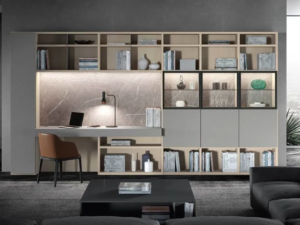 Libreria modello Mood 10 di Astor mobili in Offerta Outlet