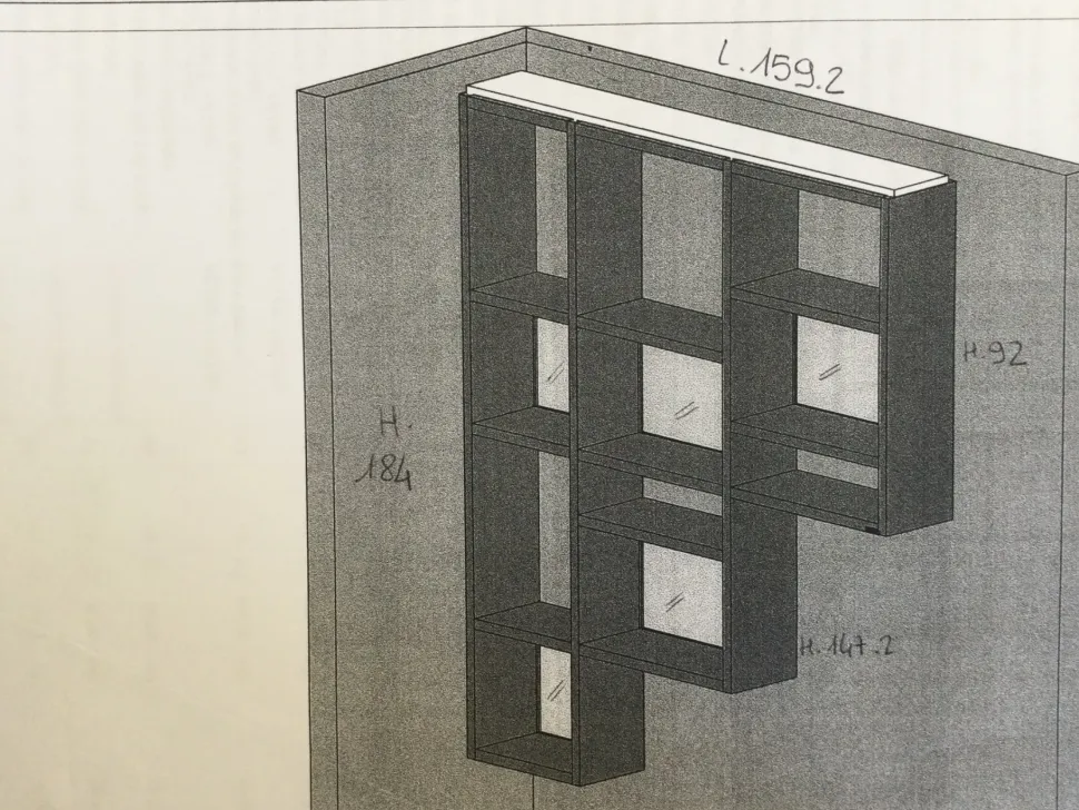 Libreria modello Weightless di Lago a prezzo Outlet