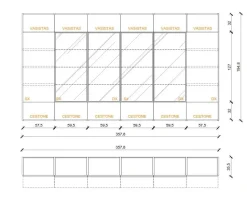 Libreria Modo stile moderno Modo di Sangiacomo in Offerta Outlet