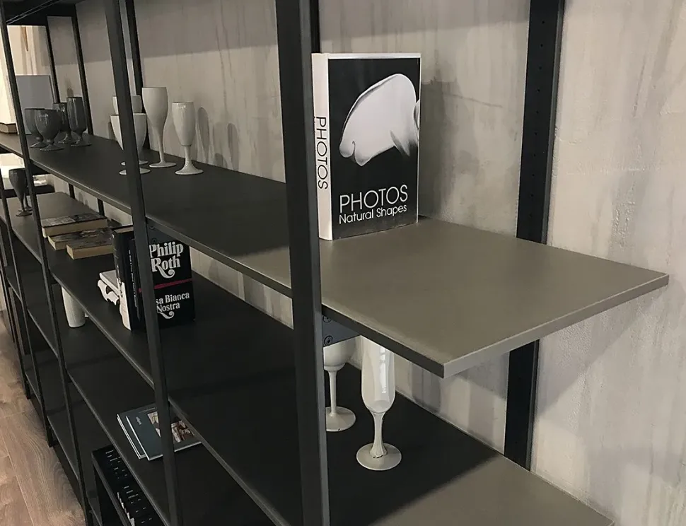 Libreria Modulnova in metallo a prezzo scontato: scopri Unlimited bifacciale