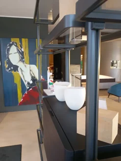 Libreria Molteni & c in metallo a prezzo Outlet: scopri Libreria hector bifacciale