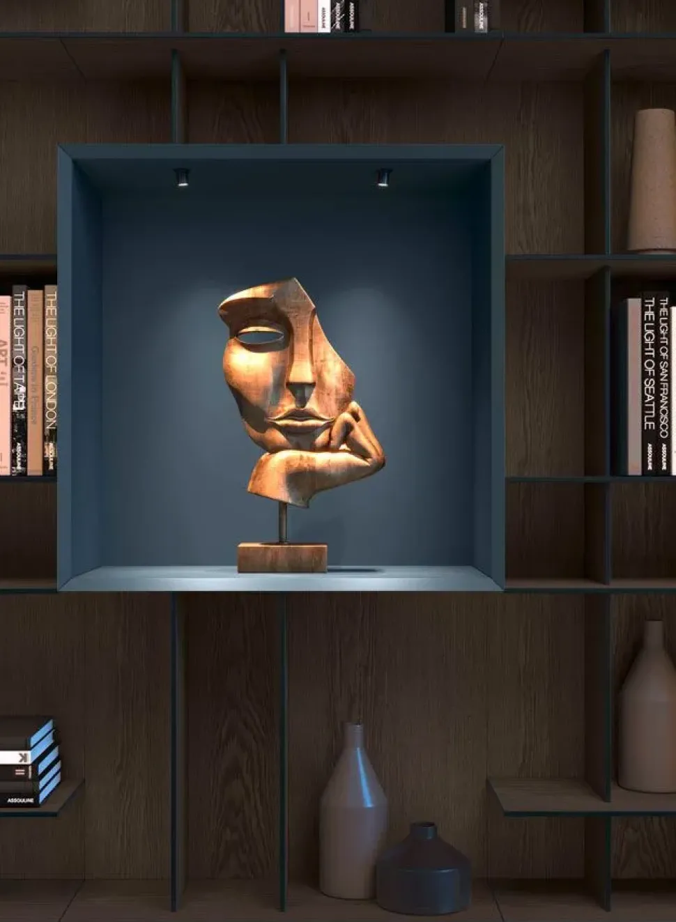 Libreria Movida cube stile design di Olivieri scontata del 30%