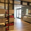 Libreria passante Scavolini in laminato opaco prezzo Outlet