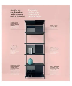 Libreria Pezzani in laminato opaco a prezzo scontato: scopri Musa