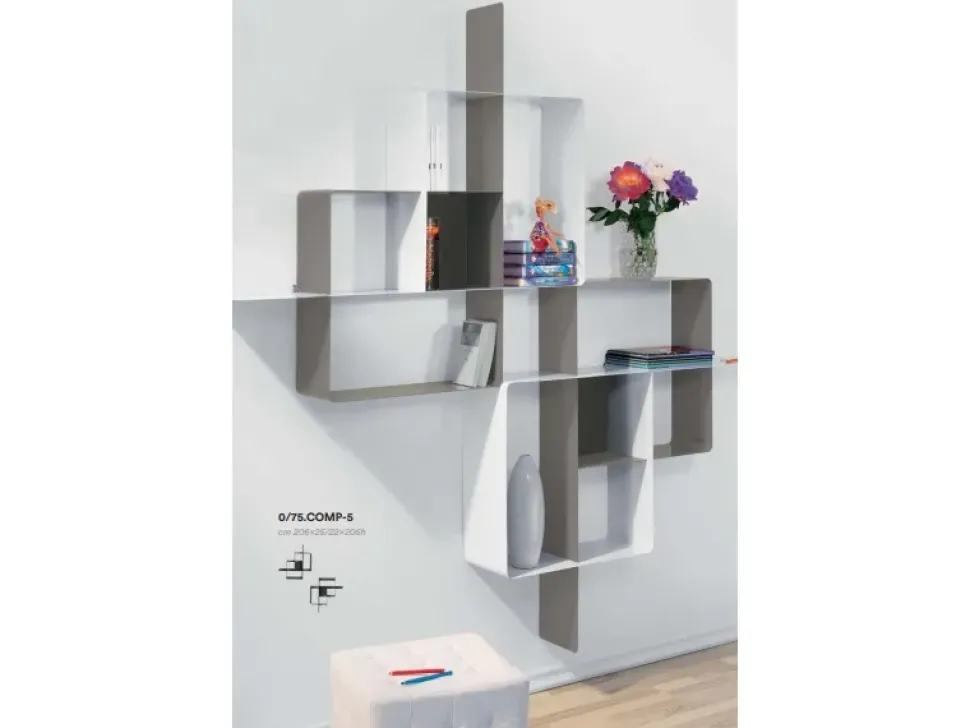 Libreria Pezzani in metallo in Offerta Outlet: scopri Mondrian