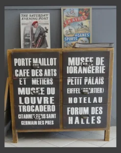 Madia a cassetti dipinta con scritte scontata del -60%