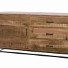 Madia Credenza 3 cassetti 1 sportello industril in stile moderno di Outlet etnico in Offerta Outlet