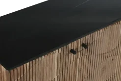 Madia Credenza acacia marmo 175 di Outlet etnico in stile design scontata -38%