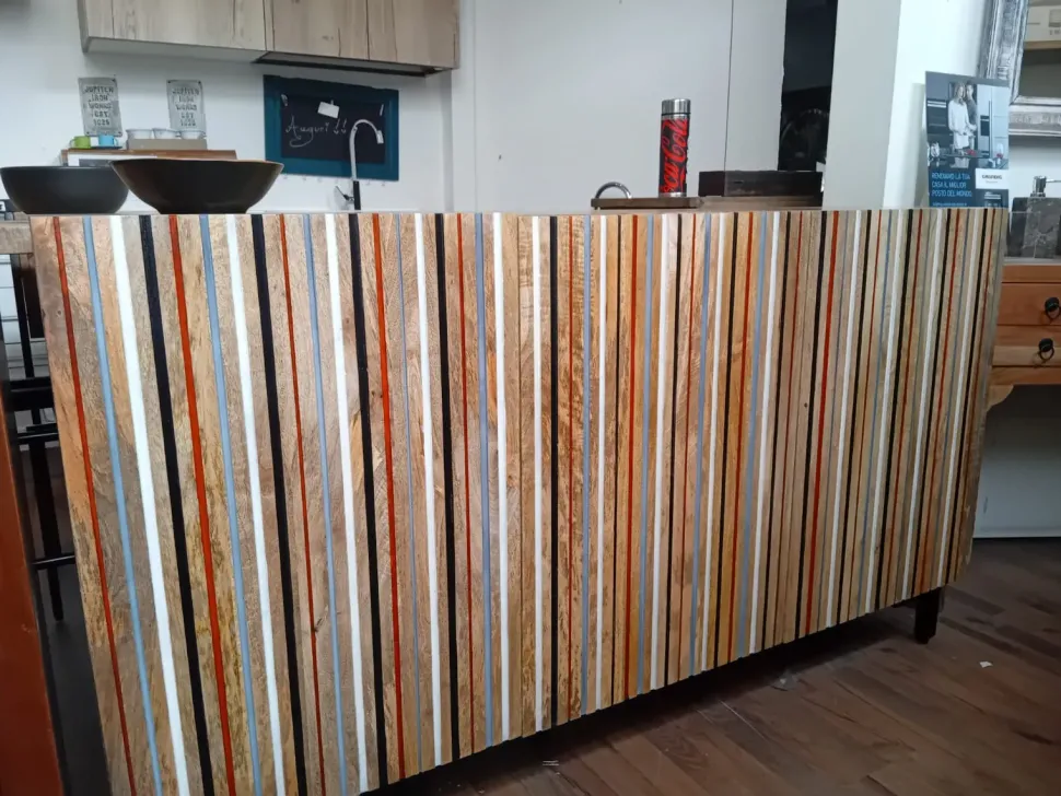 Madia Credenza line nordic 3 ante di Nuovi mondi collection a prezzi convenienti