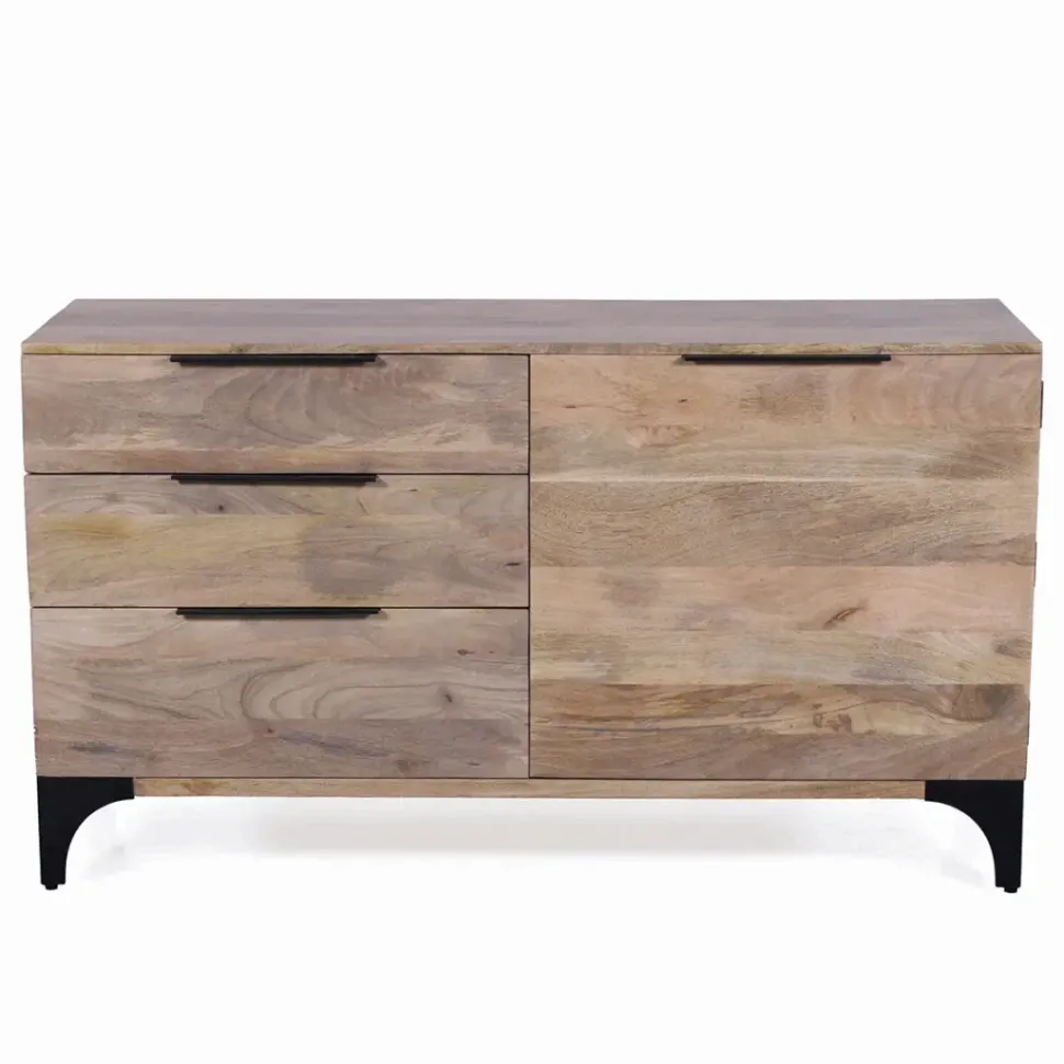 Madia Credenza mango dino 1a+3css di Outlet etnico in stile design scontata -26%